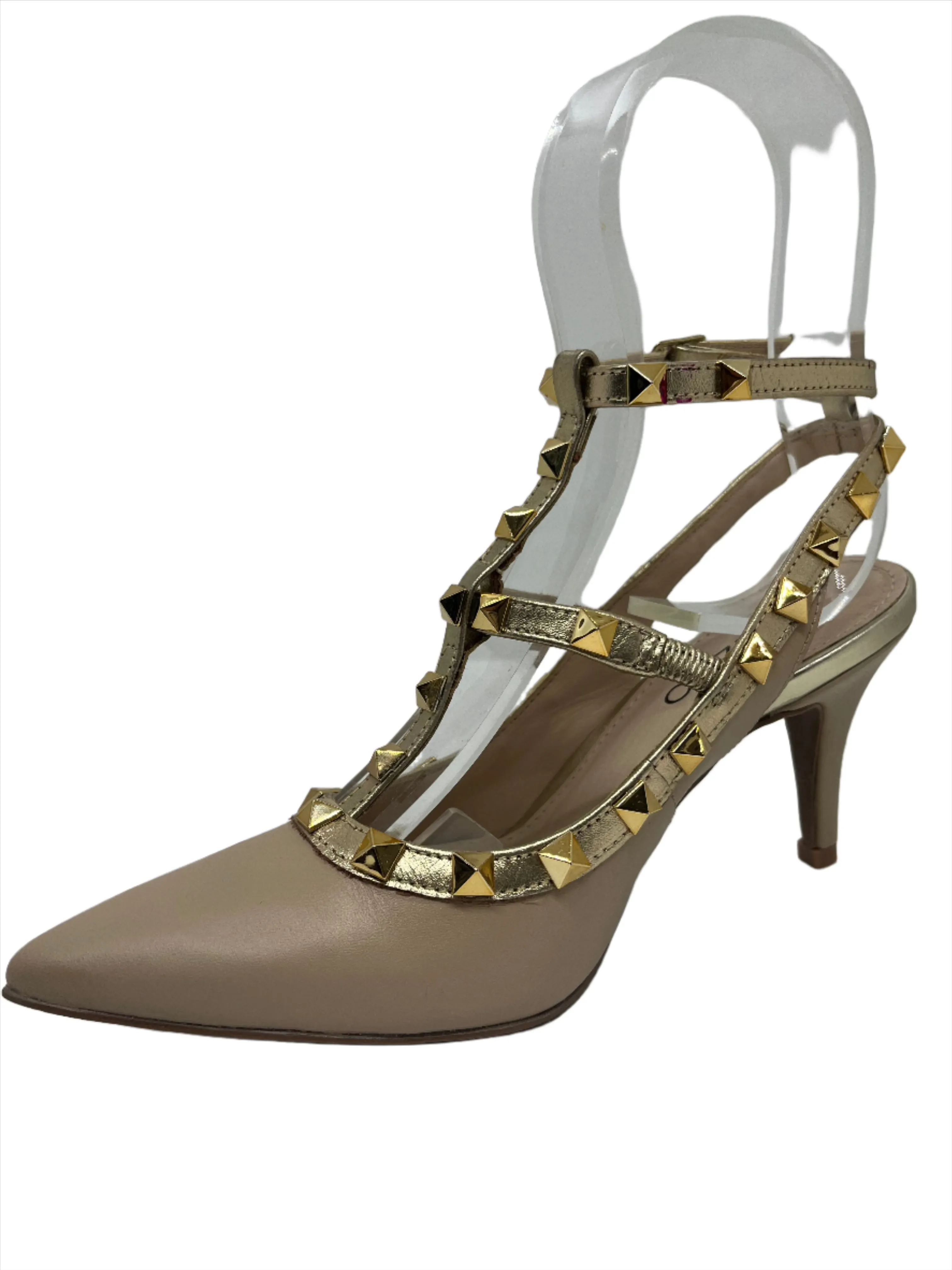 BRAZILIO VIV STUD HEEL