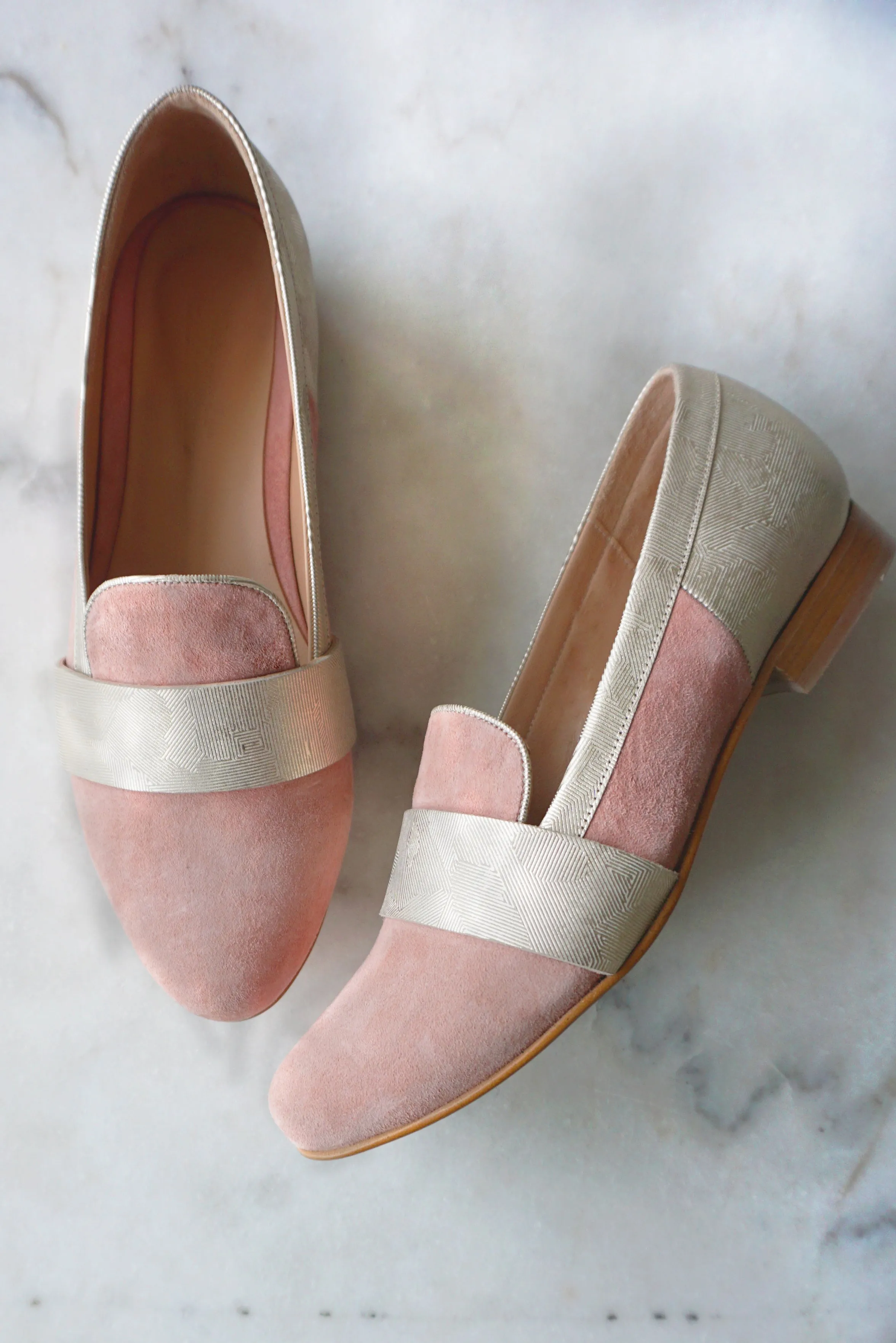 Gabrielle Peach Loafers